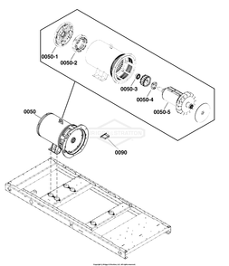 Alternator Group Diagram and Parts List for 076650-02  Briggs and Stratton Generator